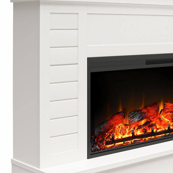 Latitude Run® Zinia 64'' W Electric Fireplace & Reviews Wayfair